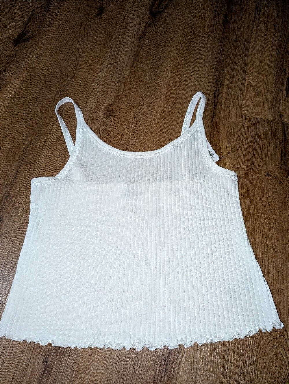 NEW Old Navy White Ribbed Tank XL